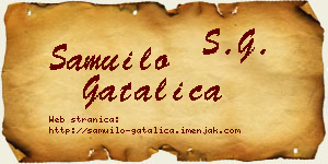 Samuilo Gatalica vizit kartica